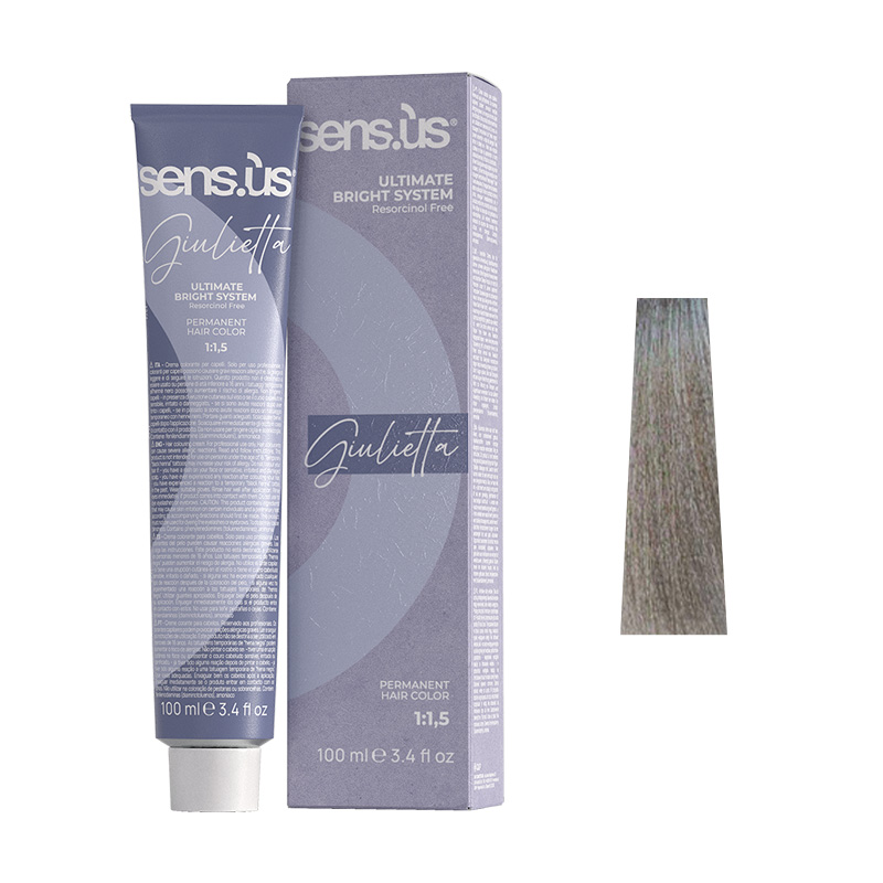 Крем-фарба для волосся Sens.ùs Giulietta 10.11 Platinum Intense Ash Blonde, 100 ml - 1